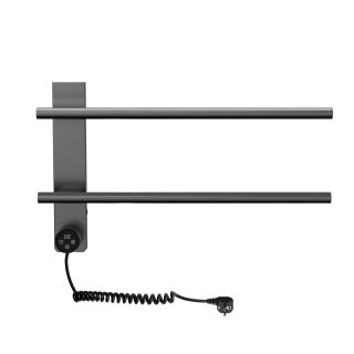 Полотенцесушитель электрический Wonzon & Woghand N?rnberg WW-AL342-GM 52x31 см тёмный графит